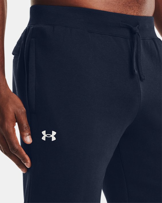 Men's UA Rival Fleece Shorts, Navy, pdpMainDesktop image number 3